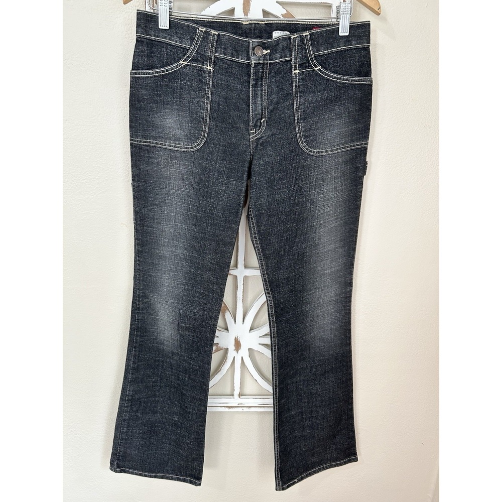 Vintage Y2K Levis 531 Size 7 womens Super Low Boot Cut Jeans Dark Wash *J257